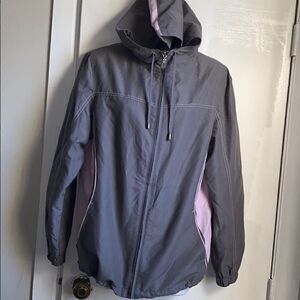 FUDA Grey and Purple Windbreaker-L